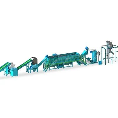 PE film crushing washing and recycling line